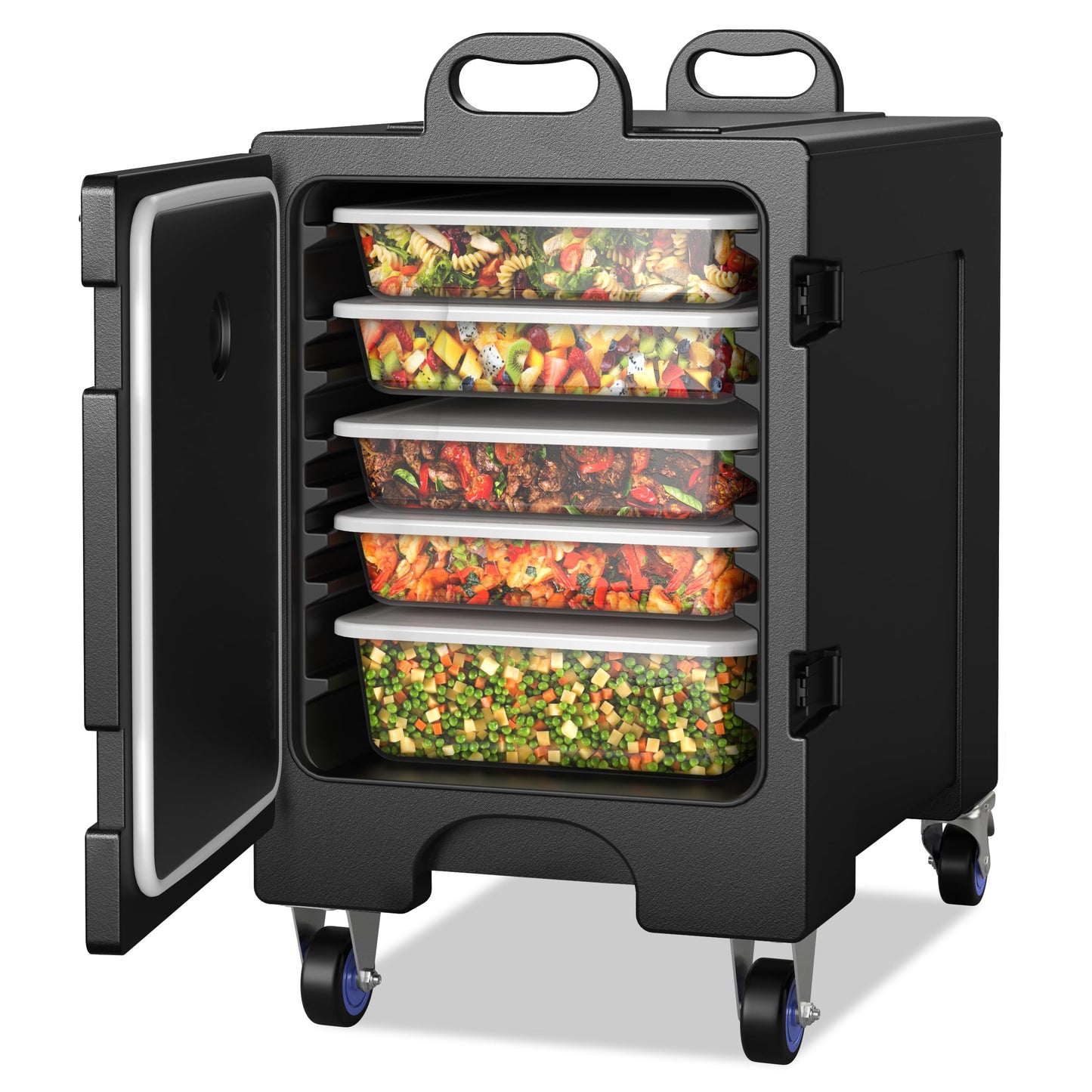 Insulated Food Pan Carrier for 5 Full-size Pans