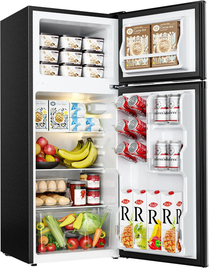 3.2 Cu.Ft Mini Fridge with Freezer �� 2-Door Compact Refrigerator for Bedroom, Dorm, Office or Apartment, Silver3.2 Cu.Ft Mini Fridge with Freezer �� 2-Door Compact Refrigerator for Bedroom, Dorm, Office or Apartment, Silver