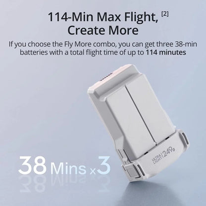 DJI Mini 3, Drones with Camera for Adults 4K, 38-min Flight Time, up to 32800ft (10km) Video Transmission, True Vertical Shooting, GPS Auto Return Integrated, Mini Drone with Camera for Beginners
