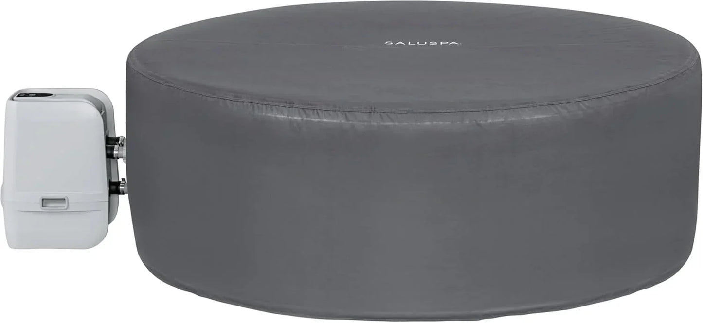 Inflatable Hot Tub Spa (71" x 26") | Portable Hot Tub with 2 Covers (1 Energy-Efficient Thermal Cover and 1 Standard Cover) | Fits Up to 2-4 Persons | Black