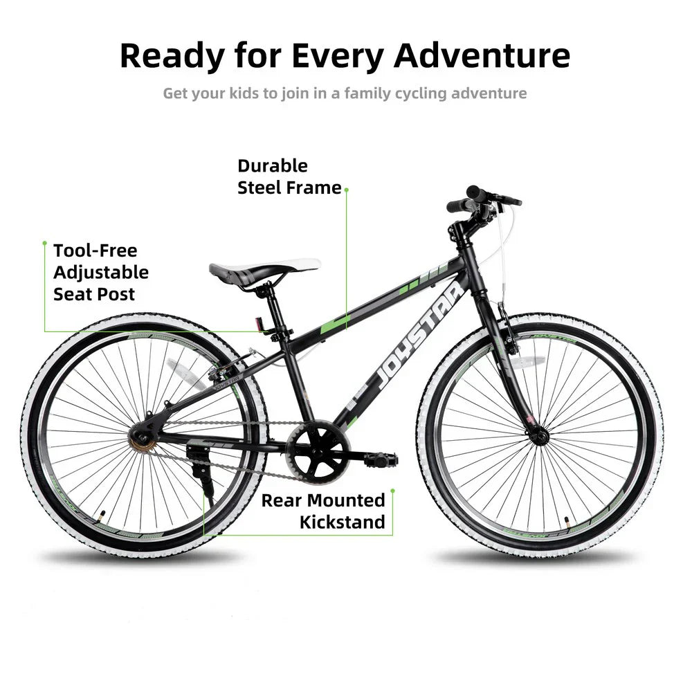 JOYSTAR Lubbock 20" 24" Kids Mountain Bike Single Speed Bicycle