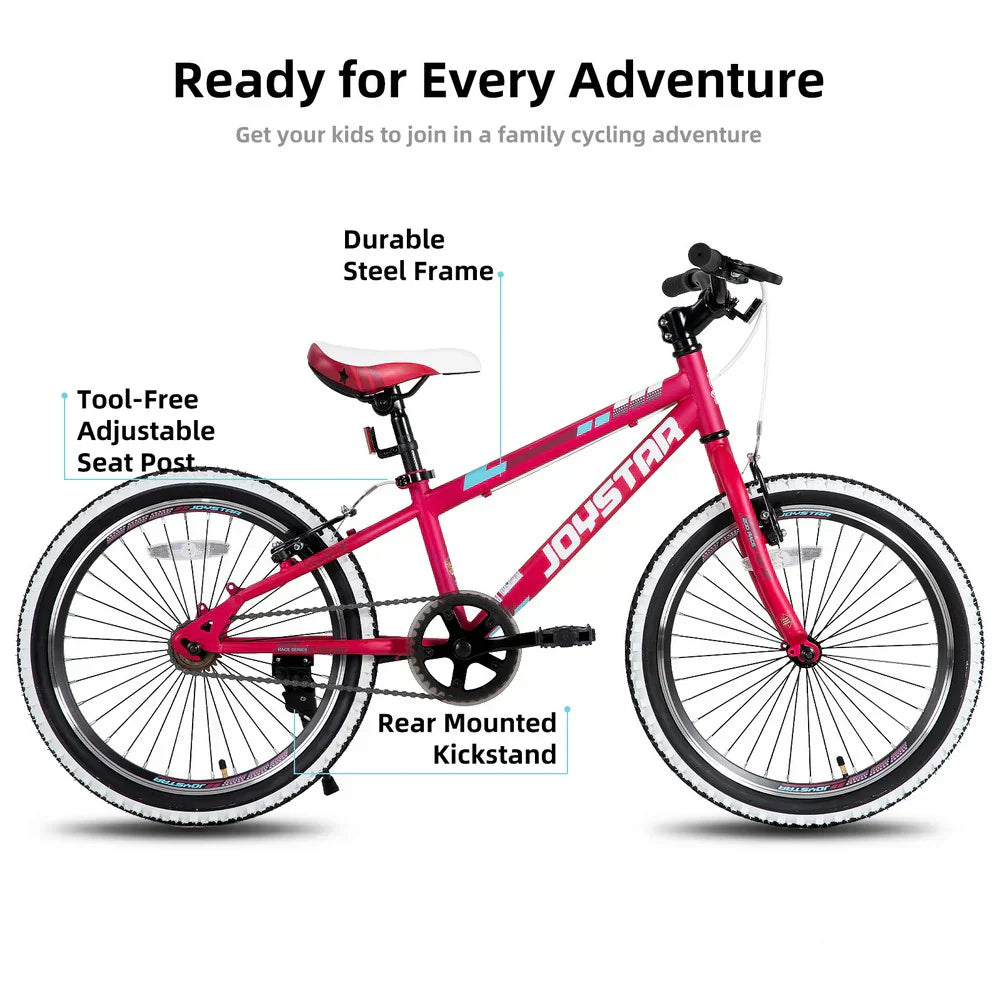 JOYSTAR Lubbock 20" 24" Kids Mountain Bike Single Speed Bicycle