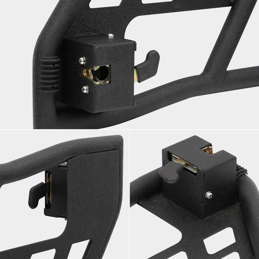Off Road Safari Tubular Doors Compatible with 2018-2023 Wrangler JL 4 Door – Set of 4 Fat Tube Half Doors for Adventure