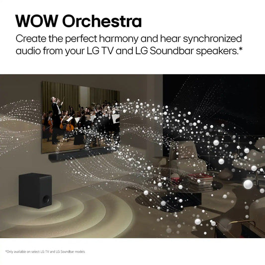 LG – 5.1.1-Channel S70TR Home Theater Soundbar with Wireless Subwoofer and Rear Speakers, Dolby Atmos, WOW Orchestra – Black
