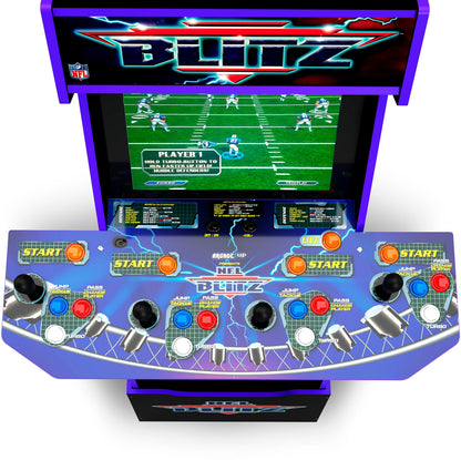 Arcade1Up – NFL Blitz Arcade with Riser and Lit Marquee – Multi