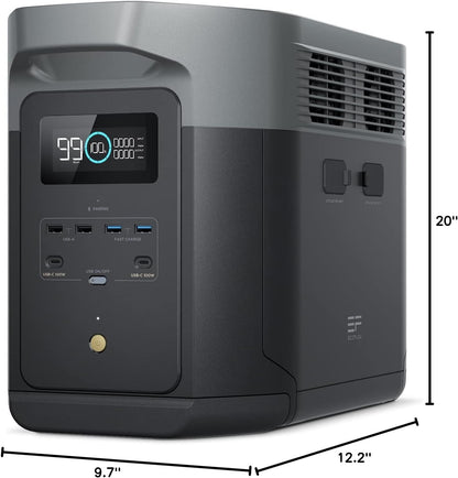Portable Power Station Delta 2 Max – 2400W Solar Generator