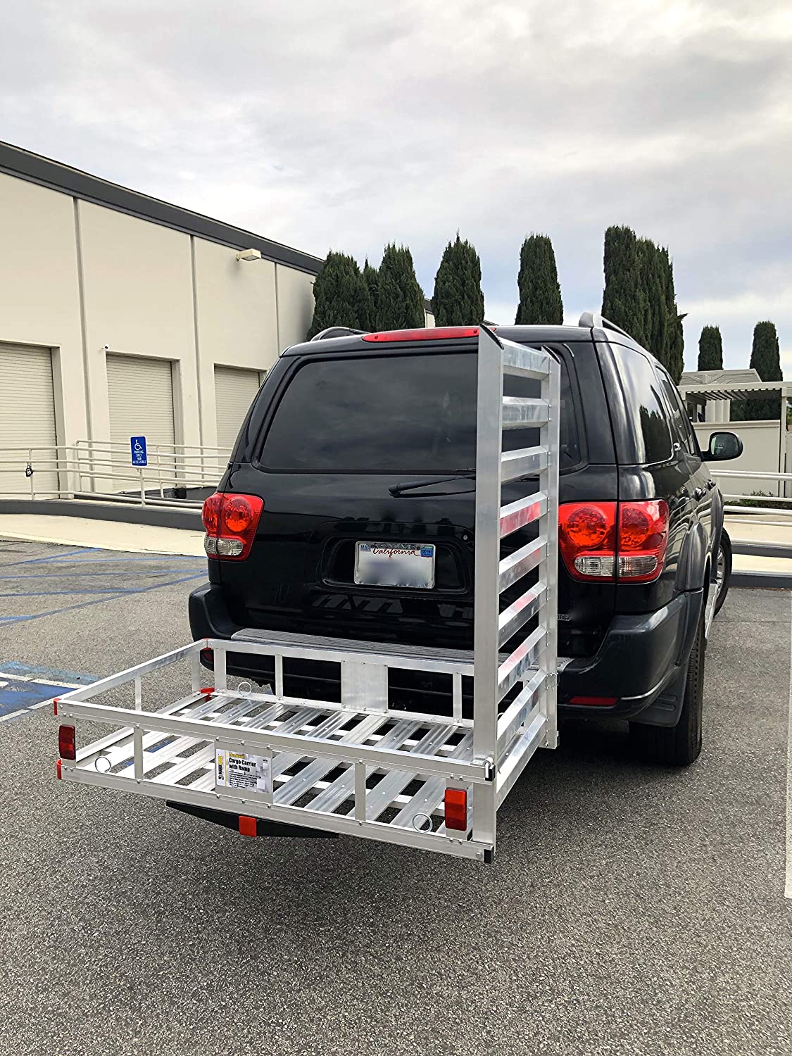 80779 Aluminum Hitch Mount Cargo Carrier with 47�测�� Long Ramp, 1 Pack